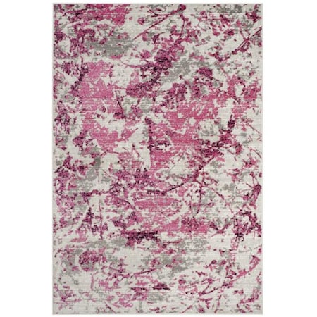 Safavieh 8 x 10 ft. ContemporarySkyler Power Loomed Area Rug Pink & Ivory SKY186N-8